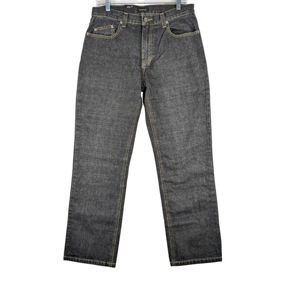 Claiborne R-Essentials Castro Charcoal Jeans Mens 30x30 Regular Fit Denim NWT - Picture 1 of 12
